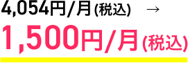 4,054円/月 (税込) → 2,027円/月 (税込) 